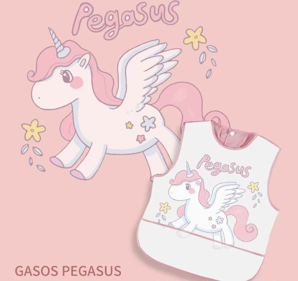 Children's New Bib Coverall Anti-Dirty Wash-Free Baby Coverall Men And Women Baby Rice Pocket Summer Toddler Apron